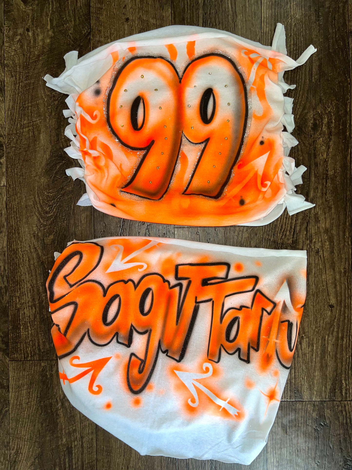 AIRBRUSH FRINGED 2 PIECE