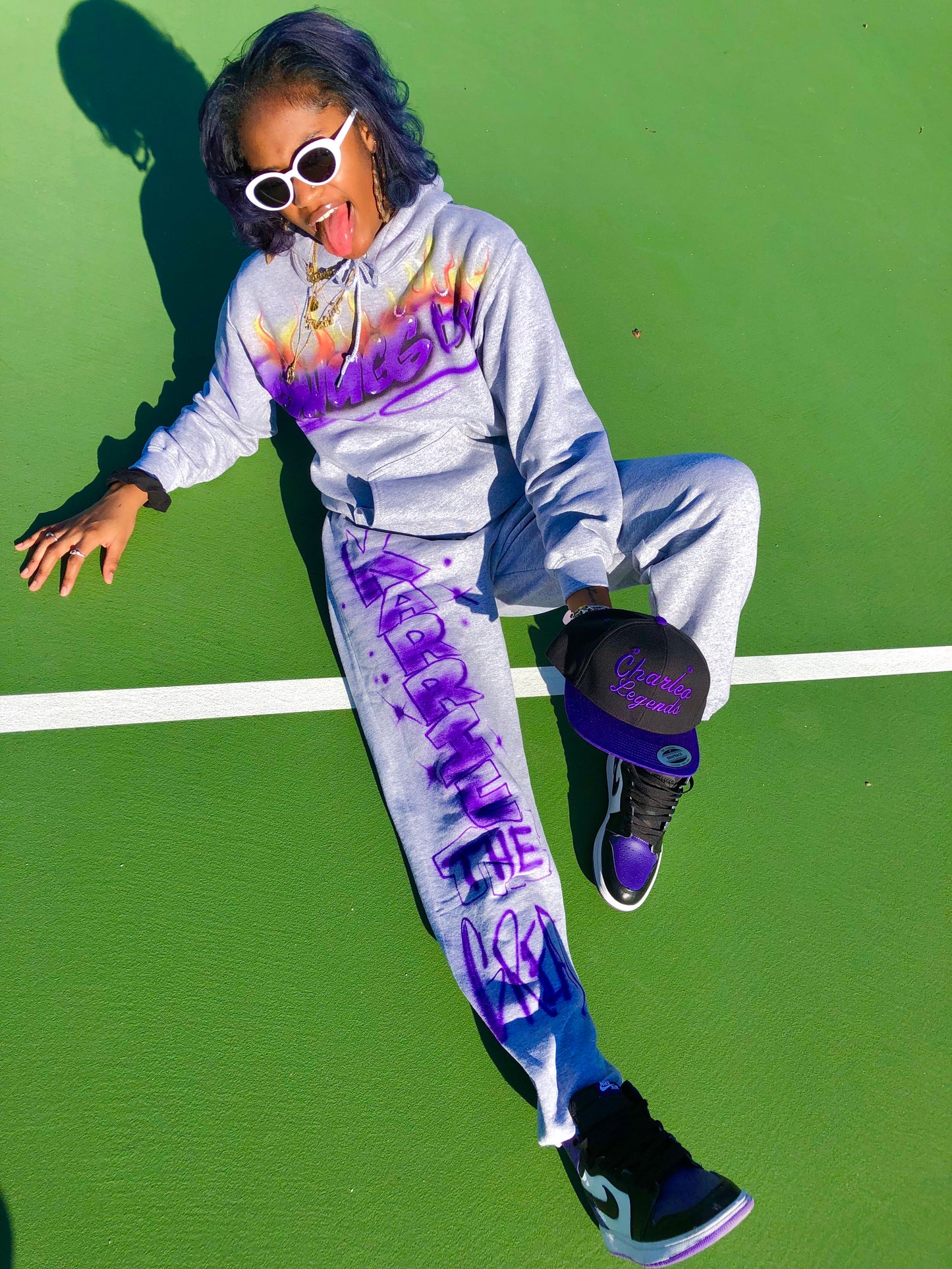 AIRBRUSH ‘IN HEAT’ SWEAT SET