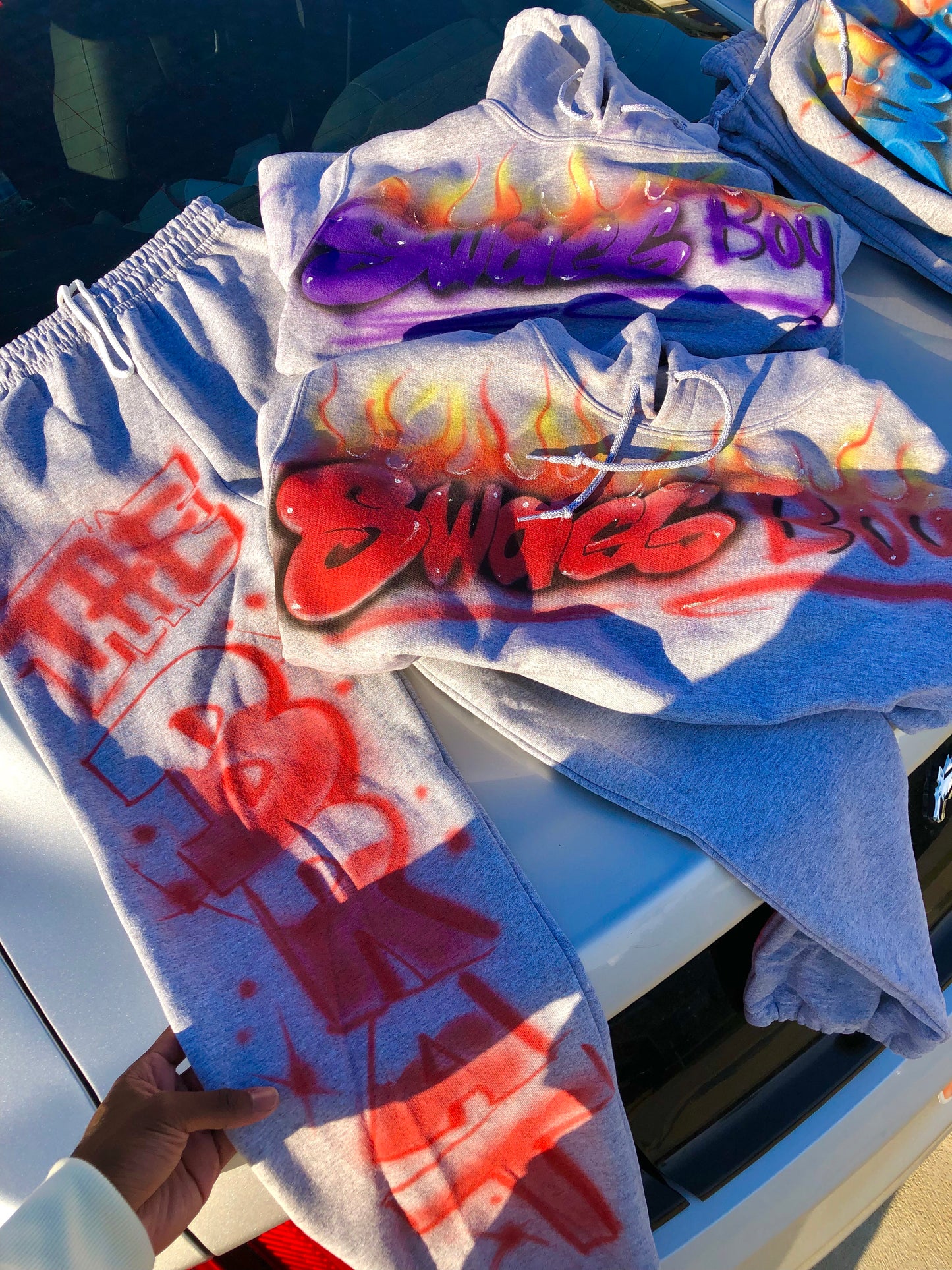 AIRBRUSH ‘IN HEAT’ SWEAT SET