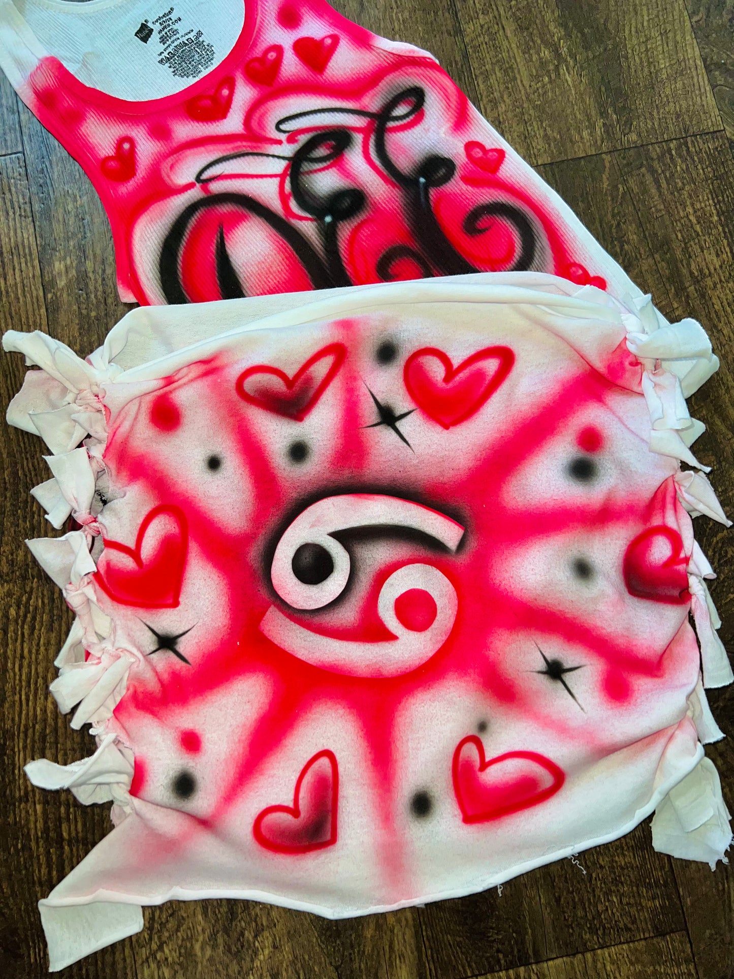 AIRBRUSH FRINGED 2 PIECE
