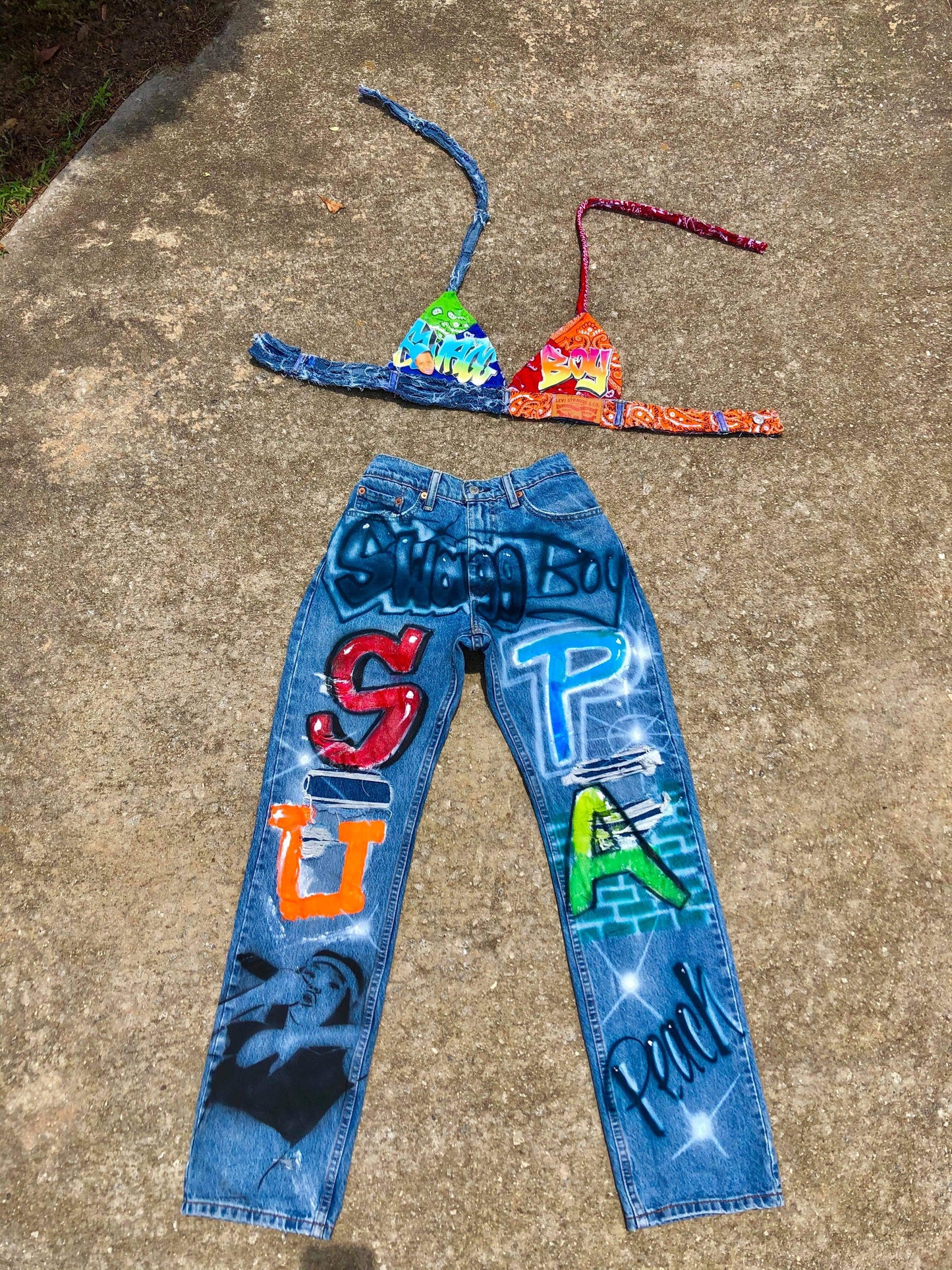 SwaggBoy Graphic Bralette (SET)