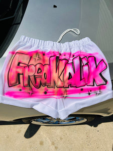 AIRBRUSH WHITE SHORTS